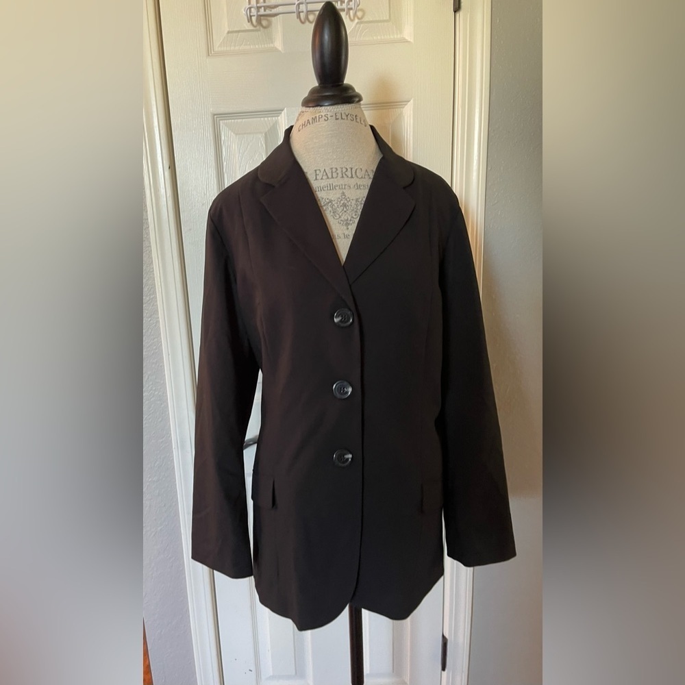 Chico’s Black Single Breasted Three Button Blazer Size 3 (plus size) NWT - Picture 4 of 6